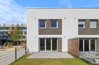 Haus mieten in 86156 Augsburg, Erstbezug: Reiheneckhaus mit EBK, Garten, Dachterrasse und optimaler Anbindung in A-Kriegshaber