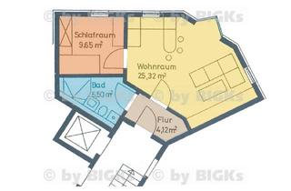 Wohnung mieten in 98527 Suhl, Suhl - BIGKs: Suhl-Mitte: vollmöblierte 2 Zimmer Wohnung mit Duschbad und offener Küche (-;)