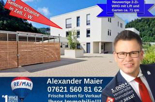Wohnung kaufen in 79669 Zell, Seltene Chance in Zell i. W.: neuwertige Wohnung mit Terrasse, Garten und TG!