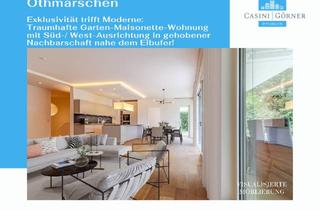 Wohnung kaufen in 22605 Othmarschen, Exklusivität trifft Moderne: Garten-Maisonette-Wohnung in gehobener Nachbarschaft nahe Elbufer!
