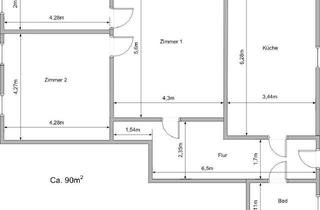 Wohnung mieten in Malzower Maurinetal, 23923 Schönberg, Helle 3-Zimmer Wohnung mit Garten in Malzow