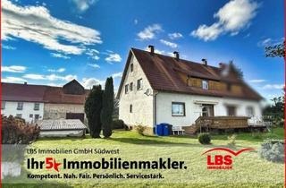 Doppelhaushälfte kaufen in 88605 Meßkirch, Doppelhaushälfte mit zwei Wohnungen, traumhaften Garten und Garage