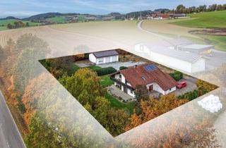 Haus kaufen in 93466 Chamerau, Wohnen und Arbeiten vereint: Zweifamilienhaus mit Lagerhalle auf großzügigem Gewerbegrundstück!