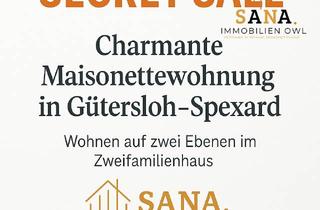 Wohnung kaufen in 33332 Gütersloh, Charmante Maisonettewohnung in Gütersloh–Spexard – Wohnen auf zwei Ebenen im Zweifamilienhaus