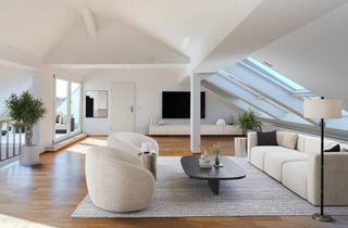 Wohnung kaufen in 80796 München, AIGNER - Panoramablick und Dachterrasse – Maisonette-Wohnung im Herzen von München