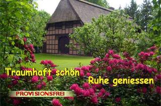 Haus kaufen in Klenkendorf 26, 27442 Gnarrenburg, Gnarrenburg-Klenkendorf - Reetdach-Fachwerkhaus im eigenen Wald