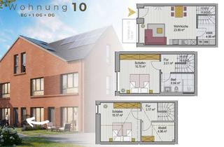 Wohnung kaufen in 49393 Lohne (Oldenburg), LOHNE || Provisionsfrei: Großzügige 3-Zimmer-Triplex mit Terrasse – KfW-/QNG-Förderung möglich