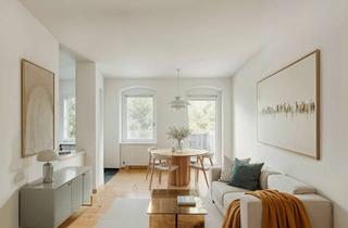 Wohnung kaufen in Blumenweg, 12105 Mariendorf, Charmante Altbauwohnung mit zwei Balkonen in grüner Lage nahe Teltowkanal