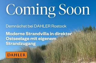 Villa kaufen in 18225 Kühlungsborn, COMING SOON: Moderne Strandvilla in direkter Ostseelage mit eigenem Strandzugang