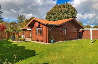 Haus kaufen in 24989 Dollerup, Gemütlicher Blockhaus-Bungalow in Dollerup nahe der Flensburger Außenförde