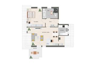 Wohnung mieten in Ingolstädter Str. 69, 85080 Gaimersheim, Neuwertige 2-Zimmer Dachgeschosswohnung mit Balkon in Gaimersheim