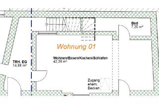 Wohnung mieten in 63546 Hammersbach, 1-Zimmer Wohnung in Hammersbach mit Einbauküche