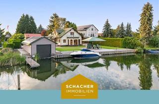 Haus kaufen in 14669 Ketzin, Sensationelles Anwesen mit Bootshaus am Wasser (ca. 35 m Uferfront) und hochkarätiger Ausstattung