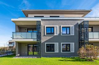 Wohnung kaufen in 85640 Putzbrunn, NEUBAU Erstbezug: Großzügige, lichtdurchflutete 3-Zimmer-Erdgeschosswohnung mit Garten!