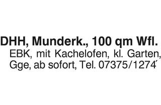 Haus mieten in 89584 Lauterach, DHH in Munderkingen