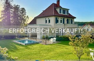 Villa kaufen in 32602 Vlotho, Spektakuläre Villa mit parkartigem Südgarten, Pool und herrlichem Weserblick