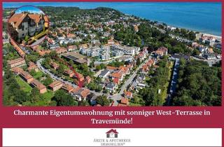 Wohnung kaufen in 23570 Lübeck, Lübeck / Travemünde - Charmante Eigentumswohnung mit sonniger West-Terrasse in Travemünde!