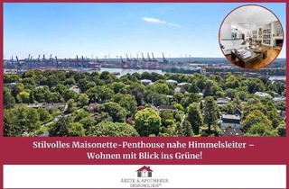 Penthouse kaufen in 22605 Hamburg, Hamburg - Stilvolles Maisonette-Penthouse nahe Himmelsleiter - Wohnen mit Blick ins Grüne!