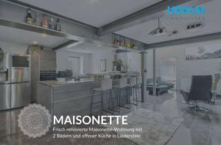 Wohnung kaufen in 73111 Lauterstein, MAISONETTE – Frisch renovierte Maisonette-Wohnung mit 2 Bädern und offener Küche in Lauterstein