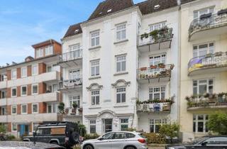 Wohnung kaufen in 20253 Hoheluft-West, Traumhafte 3,5-Zimmer-Altbauwohnung mit eigenem Garten im Herzen von Hamburg-Hoheluft