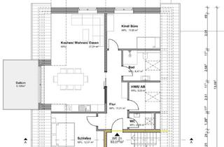 Wohnung mieten in 46325 Borken, 90m² Dachgeschosswohnung mit Balkon im Erstbezug - 46325 Borken