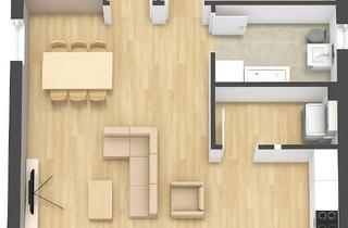 Wohnung mieten in Im Dorf 100c, 77787 Nordrach, Elegante 3-Zimmer Wohnung mit Balkon im 2. OG in Nordrach