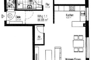 Wohnung mieten in Eschenbachstraße, 89584 Ehingen, Moderne 3,5-Zimmer Wohnung mit Balkon in Ehingen (Donau)