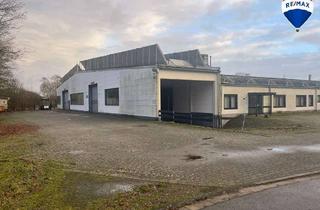 Gewerbeimmobilie kaufen in 32369 Rahden, 50% Anteile von 2000 m² Halle + 400 m² Büroräume + 12.500m2 Grundstück zu verkaufen