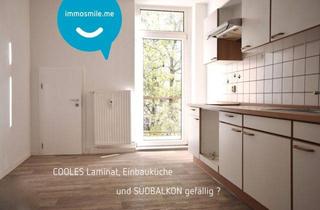 Wohnung mieten in 09116 Chemnitz, modernes Laminat • Tageslichtbad • Südbalkon • 2 Raumwohnung • Einbauküche