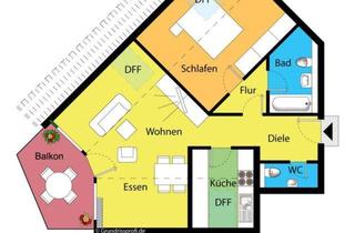 Wohnung kaufen in 01705 Freital, Interessante Dachwohnung mit großem Balkon und perfektem Blick zum Wohlfühlen!