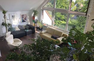 Lofts mieten in 70567 Möhringen, Einzigartiges Wohngefühl: Stilvolle Loft/Split-Level-Wohnung mit Komfort-Kamin und Balkon