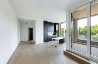 Wohnung mieten in Am Hamburger Bahnhof 1A, 10557 Tiergarten (Tiergarten), Mietrabatt - 2-Zimmer-Wohnung in Berlin-Mitte mit Loggia, Kanalblick, Fußbodenheizung & Einbauküche