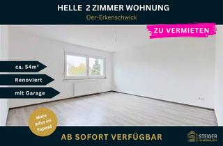 Wohnung mieten in 45739 Oer-Erkenschwick, Exklusive 2-Zimmer-Wohnung – Erstbezug nach Renovierung