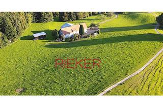 Bauernhaus kaufen in 88175 Scheidegg, LAGE! Bauernhaus auf der Anhöhe über dem Dorf – mit Privatsphäre und eigenem Panoramaweg.