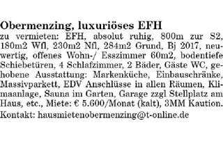 Haus mieten in 81247 München, Obermenzing,, luxuriöses EFH