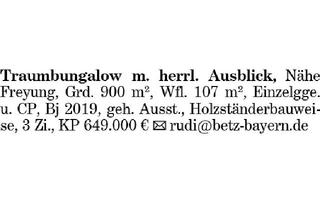 Haus kaufen in 94078 Freyung, Traumbungalow
