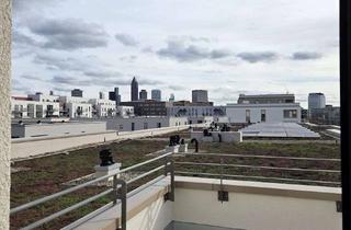 Penthouse mieten in Rödelheimer Landstraße 5a, 60487 Bockenheim, Penthouse mit Dachterrasse – Erstbezug, mit Küche oder voll-möbliert