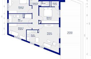 Wohnung mieten in Am Amtsgraben, 12559 Köpenick, Nachmieter für: DG-Wohnung mit 50 m² Süd‑Terrasse in Köpenick – 4 Zi., 124 m², Lift, Glasfaser FTTH