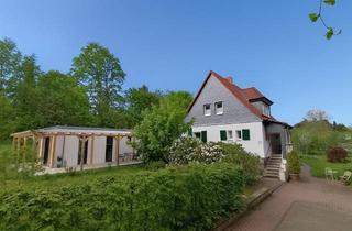 Haus kaufen in 36355 Grebenhain, Provisionsfrei: Wunderschönes Haus mit hochwertigem Modulhaus und Erdwärme