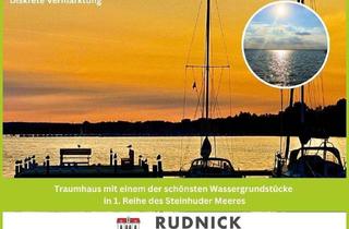 Haus kaufen in 31515 Wunstorf, Wunstorf - RUDNICK bietet EINMALIGE CHANCE: Architektenhaus auf einem der schönsten Wassergrundstücke am Meer