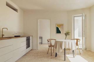 Wohnung kaufen in Rhiemsweg 57D, 22111 Horn, Schicker Scandi-Style mit Mosaikparkett, sandbeiger Küche und Südwestbalkon mit Grünblick