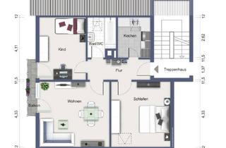 Wohnung kaufen in 71334 Waiblingen, Helle 3-Zimmer Dachgeschosswohnung in Waiblingen