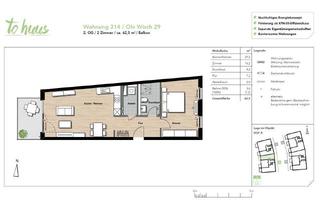 Wohnung mieten in Ole Wisch 29, 21244 Buchholz, 2-Zimmer-Endetage mit West-Balkon