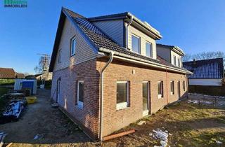 Doppelhaushälfte kaufen in 25885 Oster-Ohrstedt, Weihnachtsgeschenk: Neubau: DHH komplett mit Küche, PV-Anlage, LWP und Carport