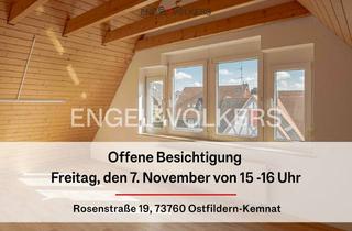 Wohnung kaufen in 73760 Ostfildern, Maisonette mit Balkon, Dachterrasse & Doppelgarage – Wohnen mit Weitblick auf zwei Ebenen!
