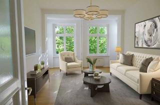 Wohnung kaufen in Petersburger Platz, 10249 Friedrichshain, Attraktive 3,5-Zimmer Altbauwohnung mit offener Wohnküche und Balkon -Friedrichshain-