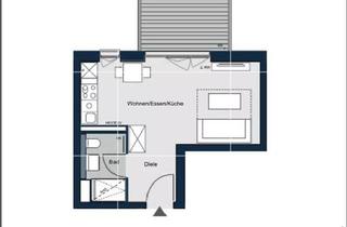 Wohnung mieten in Leinweberweg 11-47, 81249 München, Modernes 1-Zimmer-Apartment im 2. OG in München-Langwied
