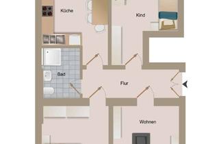 Wohnung mieten in Lutherstraße 26, 02826 Südstadt, Ideal für Senioren: 3-Raumwohnung mit Dusche und Balkon