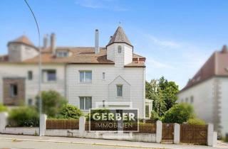 Haus kaufen in 95213 Münchberg, Herrschaftszeiten: DHH mit Türmchen und romantischen Garten