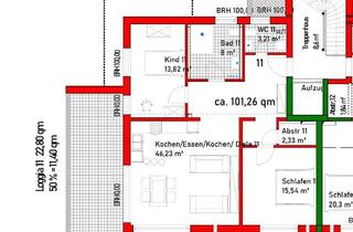 Wohnung kaufen in Waldparkstrass 23, 76669 Bad Schönborn, Seniorengerechte 3 ZKB ; 1.OG, 101m², Aufzug, 2 KFZ-Stellplätze, exklusive Lage direkt am Kurpark !